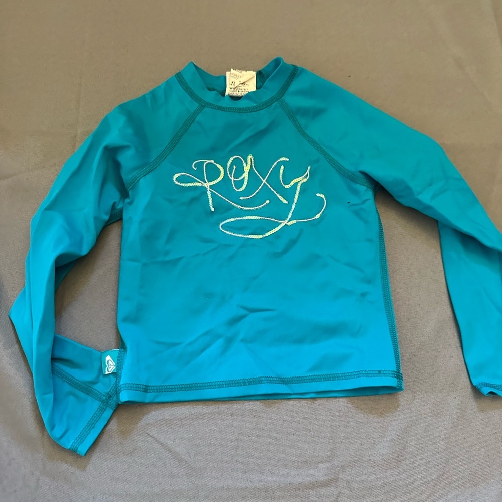 Roxy Blue Rashguard Swim Top